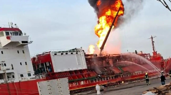 Ukrayna'da Türk LPG gemisine İHA saldırısı