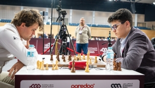 GM Erdoğmuş (14), Carlsen ile aynı puana yükseldi