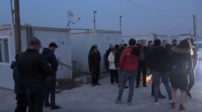 Konteyner kentte tahliye için elektrikler kesildi