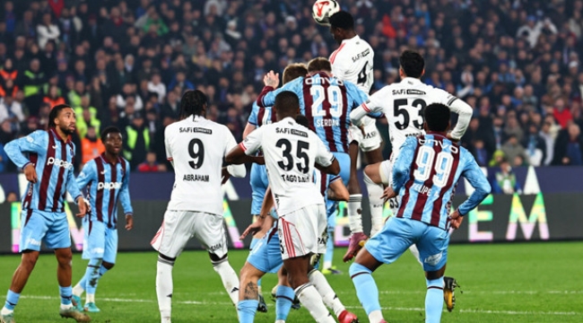 Süper Lig: Trabzonspor 3-3 Beşiktaş