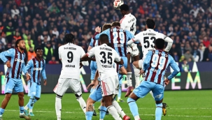Süper Lig: Trabzonspor 3-3 Beşiktaş