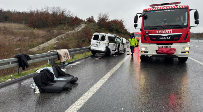 Balıkesir'de otoyolda zincirleme kaza: 1 ölü