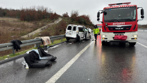 Balıkesir'de otoyolda zincirleme kaza: 1 ölü