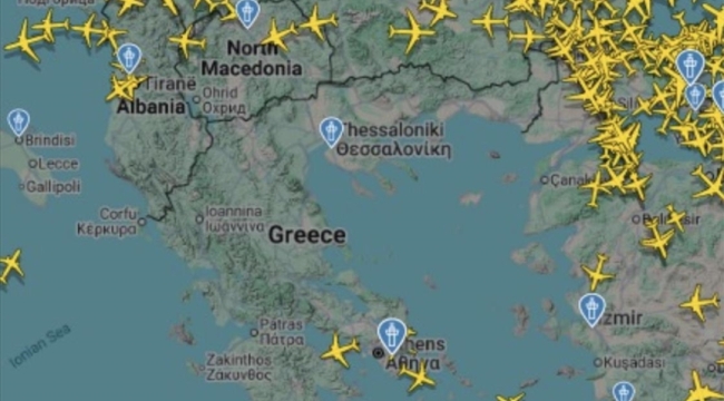 Yunanistan hava sahası kapatıldı
