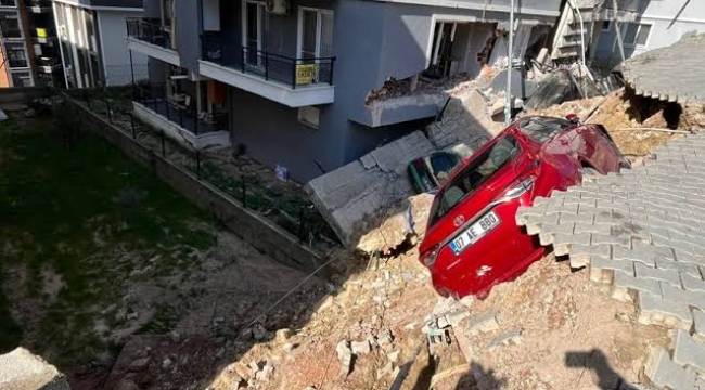 İzmir'de toprak kayması:151 kişi tahliye edildi