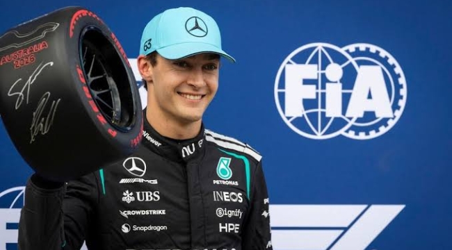 F1 Avustralya GP'inde pole pozisyonu Russell'ın