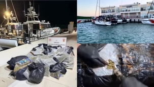 Ayvalık açıklarında uyuşturucu operasyonu