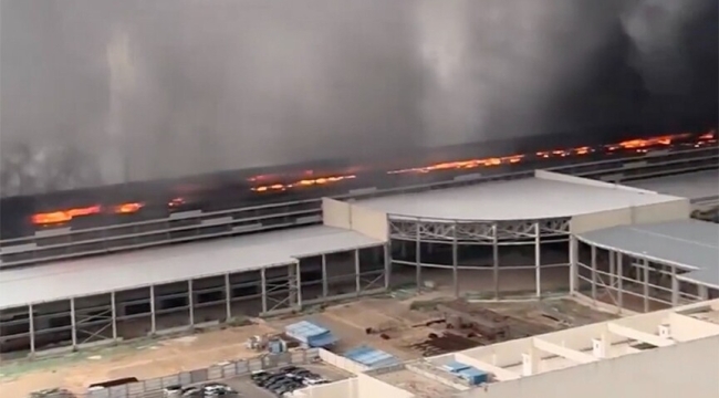 BYD'in Şıncın'daki fabrikasında yangın