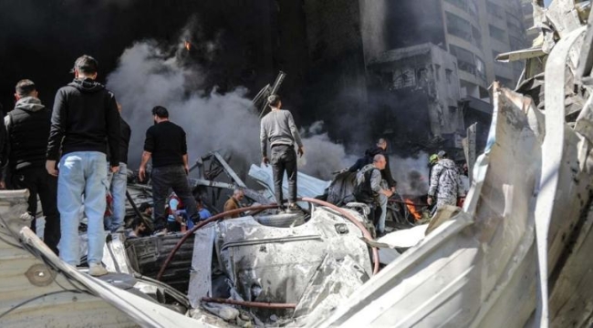 İsrail, Beyrut'ta 100'den fazla noktayı bombaladı