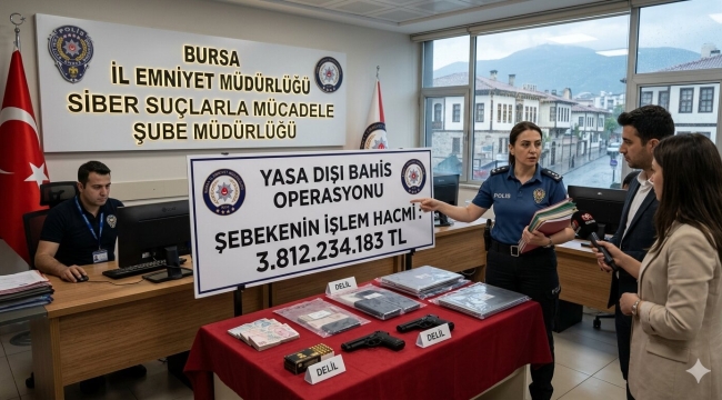 Bursa'da yasa dışı bahis operasyonu