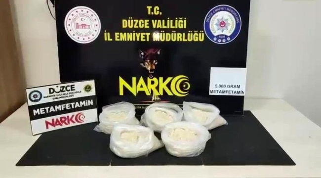 Düzce'de uyuşturucu operasyonu: 2 tutuklama