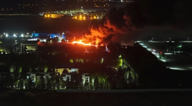 Eskişehir'de TUSAŞ'a ait imalat bölümünde yangın